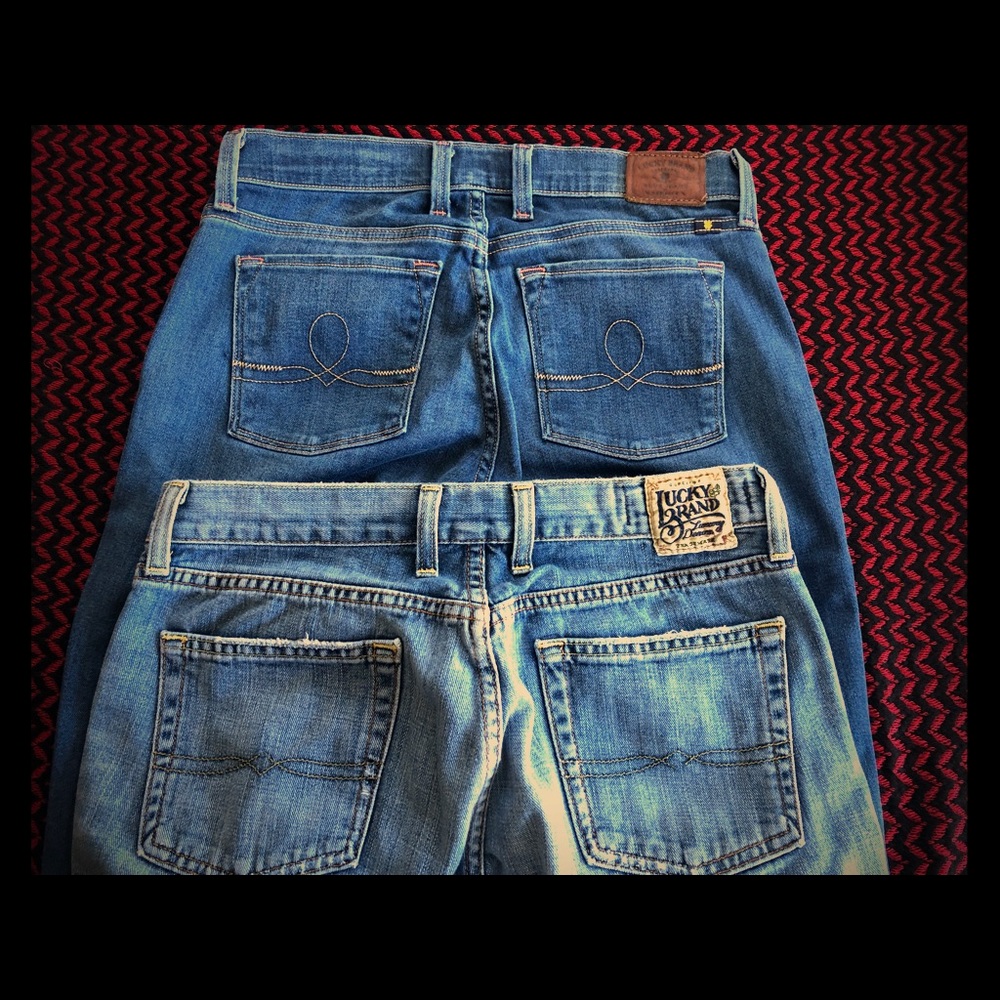2 pair Lucky Brand Jeans Size 4/27. Free gift!